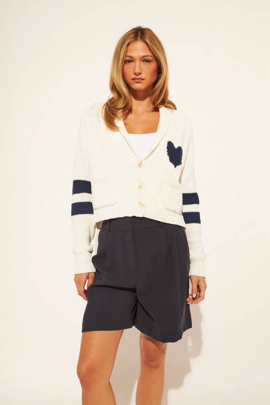 NEW JOHN + JENN maddox cardigan in seaside amour